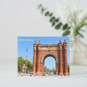 Barcelona Postkarte (Stehend Vorderseite)