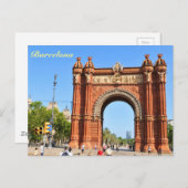 Barcelona Postkarte (Vorne/Hinten)