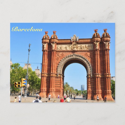 Barcelona Postkarte (Vorderseite)