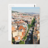 Barcelona Postkarte (Vorne/Hinten)
