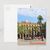 Barcelona Postkarte (Vorne/Hinten)