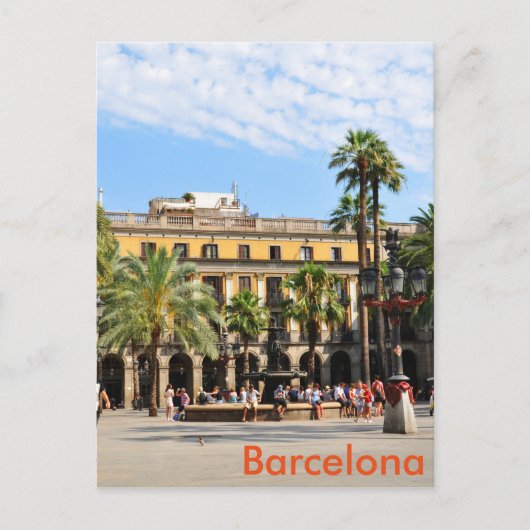 Barcelona Postkarte (Vorderseite)