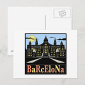 Barcelona Postkarte (Vorne/Hinten)