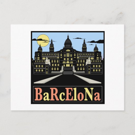 Barcelona Postkarte (Vorderseite)