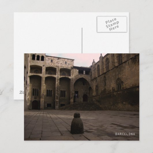 Barcelona Postkarte (Vorne/Hinten)