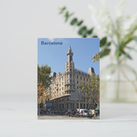 Barcelona Postkarte (Stehend Vorderseite)