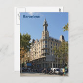 Barcelona Postkarte (Vorne/Hinten)