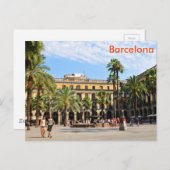 Barcelona Postkarte (Vorne/Hinten)