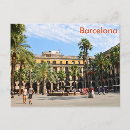 Barcelona Postkarte (Vorderseite)