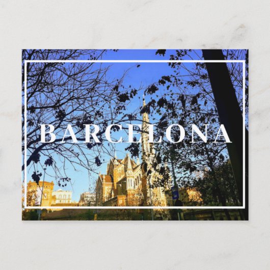 Barcelona Postkarte (Vorderseite)