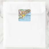 BARCELONA QUADRATISCHER AUFKLEBER (Tasche)