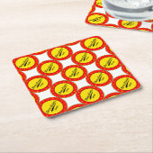 Barcelona Rechteckiger Pappuntersetzer (angewinkelt)