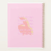 Barcelona Reisen Kunst, Spanien Kunst, Rosa, Paste Planer (Rückseite)