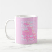 Barcelona Reisen Kunst, Spanien, Pastel, Rosa Kaffeetasse (Links)