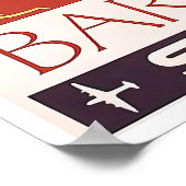 Barcelona Reiseplakat Spanien Kunst Stierkämpfer Poster (Ecke)