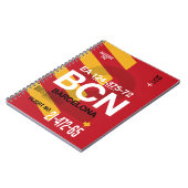 Barcelona - Reisezeitschrift Notizblock (Linke Seite)