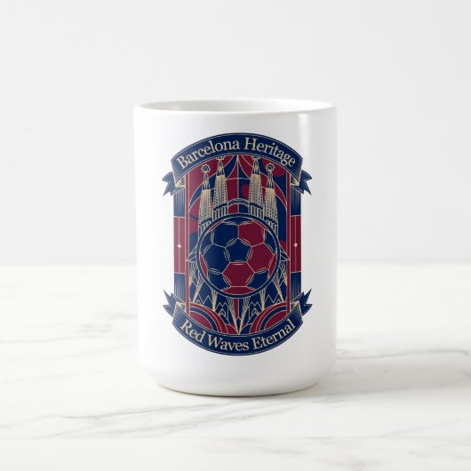 Barcelona Rote Horizont, Camp Nou Legacy-Geschenk Kaffeetasse (Mittel)
