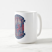 Barcelona Rote Horizont, Camp Nou Legacy-Geschenk Kaffeetasse (VorderseiteRechts)