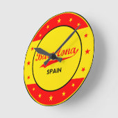 Barcelona Runde Wanduhr (Winkel)