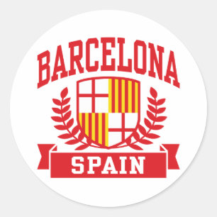 Barcelona Runder Aufkleber