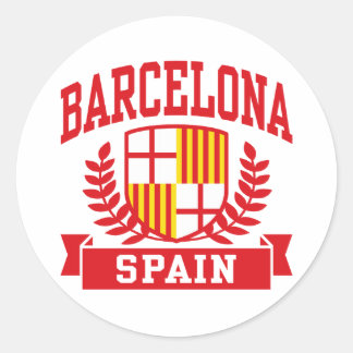 Barcelona Runder Aufkleber