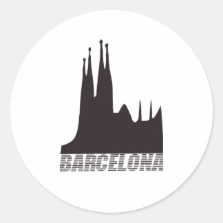 Barcelona Runder Aufkleber