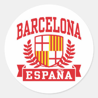 Barcelona Runder Aufkleber