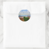 Barcelona Runder Aufkleber (Tasche)