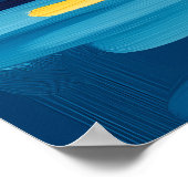 Barcelona Sagrada Familia - Abstrakter Fauvist Poster (Ecke)