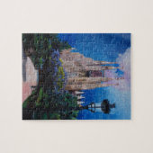 Barcelona Sagrada Familia mit Park und Laterne Puzzle (Horizontal)