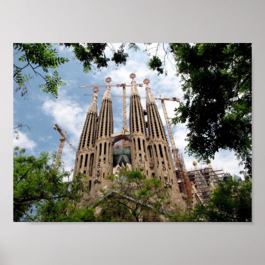 Barcelona. Sagrada Familia. Poster (Vorne)