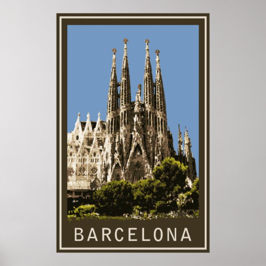 Barcelona Sagrada Familia Poster (Vorne)