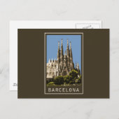 Barcelona Sagrada Familia Postkarte (Vorne/Hinten)
