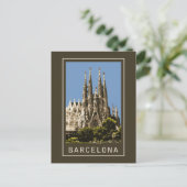 Barcelona Sagrada Familia Postkarte (Stehend Vorderseite)