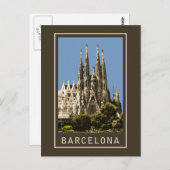 Barcelona Sagrada Familia Postkarte (Vorne/Hinten)