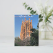 Barcelona - Sagrada Familia Postkarte (Stehend Vorderseite)