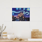 Barcelona Sagrada Familia Starry Poster (Küche)