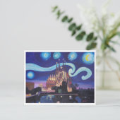Barcelona Sagrada Familia Starry Postkarte (Stehend Vorderseite)