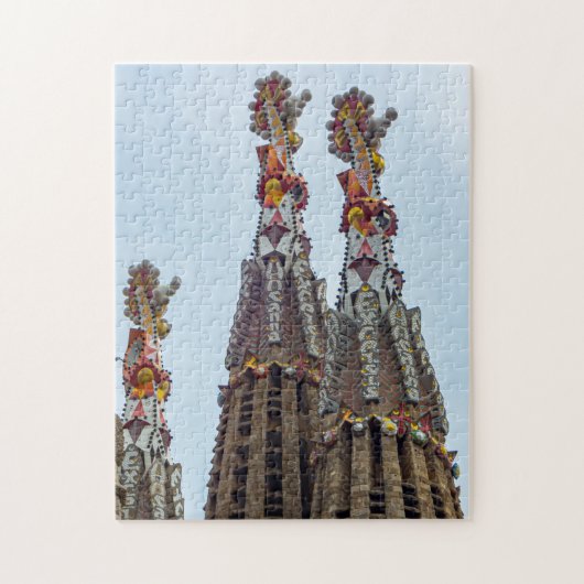 Barcelona Sagrada Familia steppt Blick Puzzle (Vertikal)