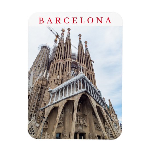 Barcelona Sagrada Familia View Kühlschrankmagnet Magnet (Vertikal)