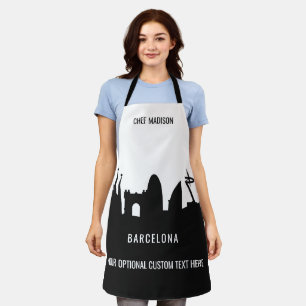 Barcelona Sehenswürdigkeiten individuelle Name & T Schürze