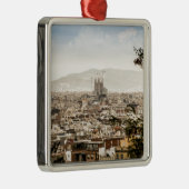 Barcelona Silbernes Ornament (Rechts)