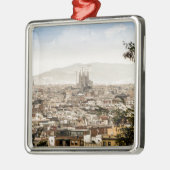 Barcelona Silbernes Ornament (Links)