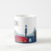 Barcelona Skyline Kaffeetasse (Mittel)