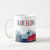 Barcelona Skyline Kaffeetasse (Links)