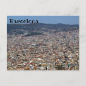 Barcelona Skyline Postkarte (Vorderseite)