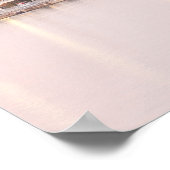 Barcelona Skyline Sunset Catalanonia Spanien Poster (Ecke)