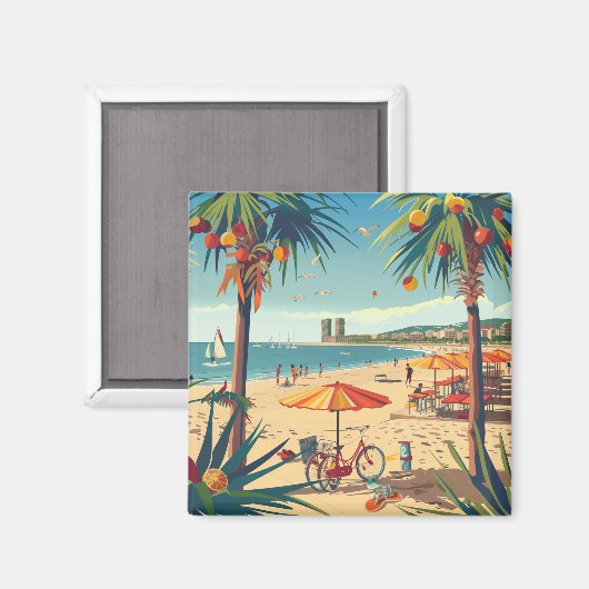 Barcelona Souvenir  Magnet (Vorderseite/Rückseite)