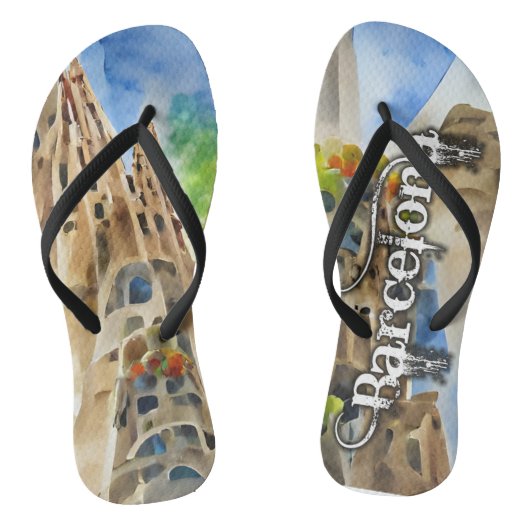 Barcelona, Spain Badesandalen (Fußbett)