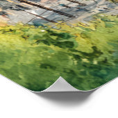 Barcelona Spain Catalonia City VIew Oil Paint Poster (Ecke)